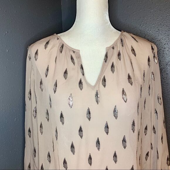 Joie Mauro Metallic Jacquard Blouse - Picture 6 of 12